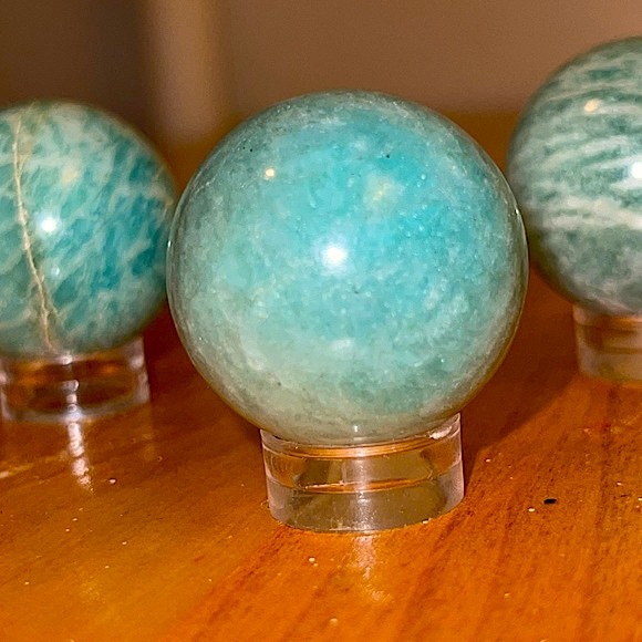🍒BOGO🍒 1 LEFT! Amazonite Spheres 🩵 READ DESCRIPTION FOR DEAL!! - Picture 5 of 16